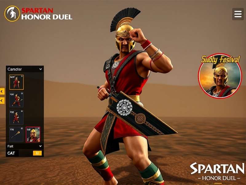 Spartan Honor Duel character customization screen